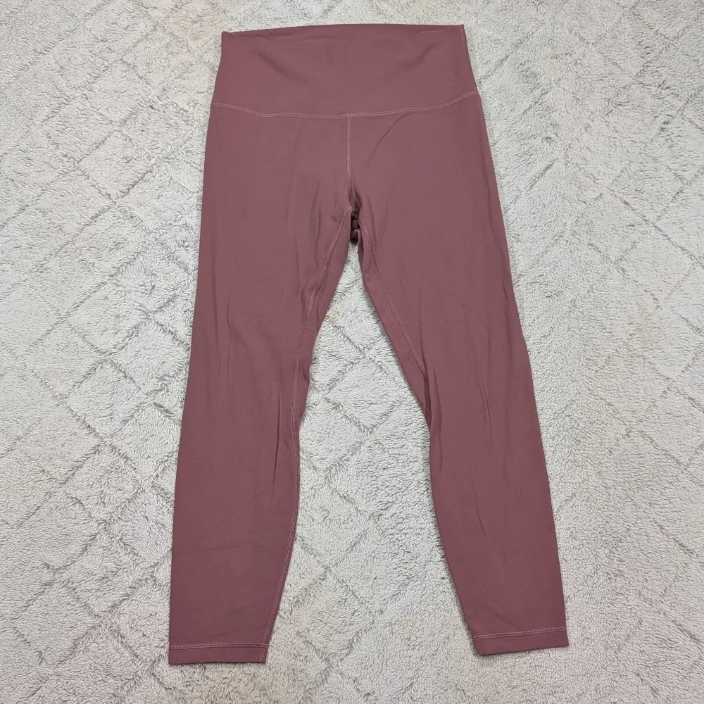 Lululemon Leggings Womens 10 Align HR Pant 25” Pink Mauve Plumful Soft Nulu